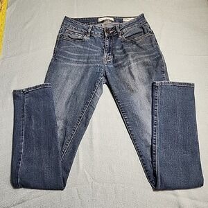 Bullhead Denim Skinny Jeans Junior Women's Size 3 Regular Dark Blue Fade Y2K 90s